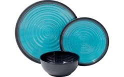 Flamefield Granite Melamin Geschirr-Set 12-tlg. Aqua -Campinggeschirr Zubehör Geschäft 141620 2266226