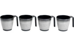 Flamefield Granite Melamin Geschirr-Set 12-tlg. Grey -Campinggeschirr Zubehör Geschäft 252395 1808886 1