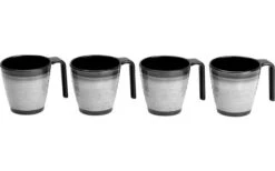 Flamefield Granite Melamin Geschirr-Set 12-tlg. Grey -Campinggeschirr Zubehör Geschäft 260345 1856749 1