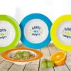 Berger Happy Camper Melamin Suppenteller-Set 4tlg. -Campinggeschirr Zubehör Geschäft 333518 2618072