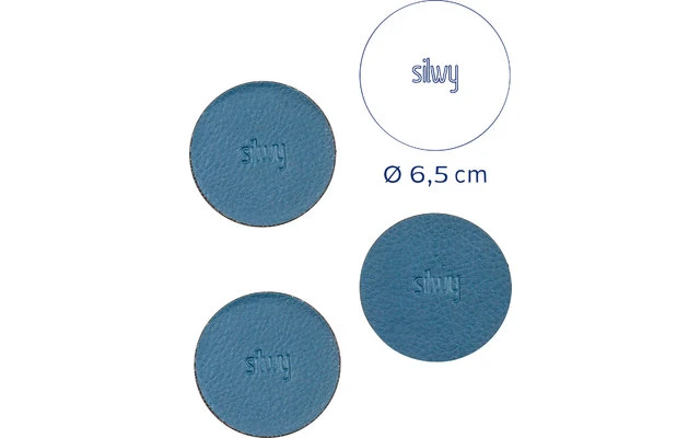 Silwy® Magnet-Pads 6,5 Cm 4er Set Blau 3 Silwy® Magnet-Pads 6,5 Cm 4er Set Blau