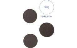 Silwy® Magnet-Pads 6,5 Cm 4er Set Schwarz -Campinggeschirr Zubehör Geschäft 336521 2524417 1