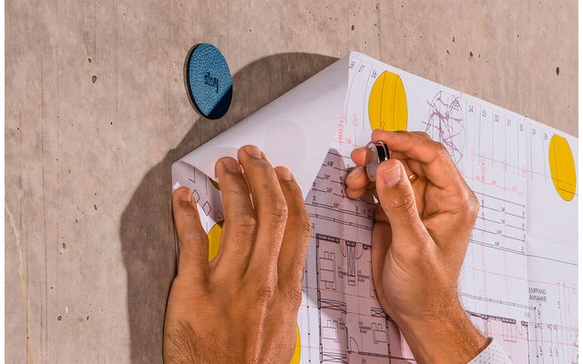 Silwy® Magnet-Pads 6,5 Cm 4er Set Blau 8 Silwy® Magnet-Pads 6,5 Cm 4er Set Blau – Bild 6