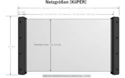 KiiPER Innenraumnetz Komplettset M 330 X 255 Mm -Campinggeschirr Zubehör Geschäft 347747 2379677