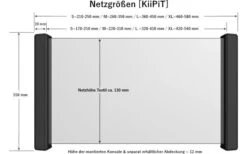 KiiPiT Stauraumnetz Inkl. Montageset S 170 - 210 Mm -Campinggeschirr Zubehör Geschäft 347762 2412553