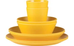 Mepal Bloom Melamin Geschirr-Set 8-teilig Pebble Yellow -Campinggeschirr Zubehör Geschäft 362565 2375888 1