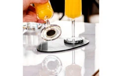 Silwy® Metall Nano Gel Platzset Leder-Look 20 Cm Schwarz -Campinggeschirr Zubehör Geschäft 435600 3104145 1