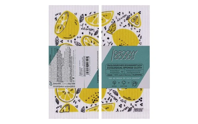 GroovyGoods ökologisches Schwammtuch 20 X 17 Cm Avocado 4 GroovyGoods ökologisches Schwammtuch 20 X 17 Cm Avocado – Bild 2