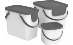Rotho Albula Recycling Müllsystem 25 Liter Anthrazit -Campinggeschirr Zubehör Geschäft 489477 3317696 2