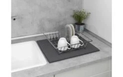 Wenko Mikrofaser Abtropfmatte Miko Grau -Campinggeschirr Zubehör Geschäft 492416 3504791 1