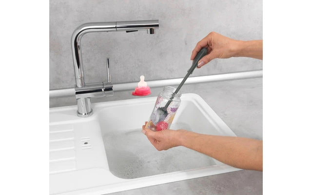 Wenko Silikon Spülbürste 25 Cm Blau 4 Wenko Silikon Spülbürste 25 Cm Blau – Bild 2