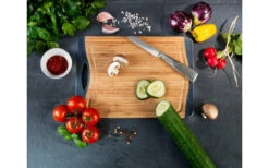 Wenko Schneidebrett Bambus Anti-Rutsch 28,5 X 1,5 X 20 Cm -Campinggeschirr Zubehör Geschäft 495777 3509612