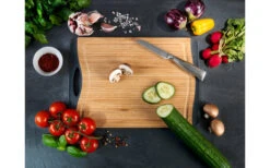 Wenko Schneidebrett Bambus Anti-Rutsch 28,5 X 1,5 X 20 Cm -Campinggeschirr Zubehör Geschäft 495801 3509657