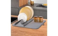 Metaltex Dry-Tex 2-in-1 Abtropfgestell Mit Microfasermatte Silber -Campinggeschirr Zubehör Geschäft 497090 3367256