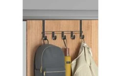 Metaltex Hook Line Lava Türhängeleiste Matt Schwarz