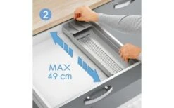 Metaltex Bestecksammler Uni-Fit Grau -Campinggeschirr Zubehör Geschäft 497507 3346479