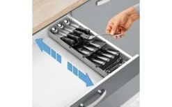 Metaltex Bestecksammler Uni-Fit Grau -Campinggeschirr Zubehör Geschäft 497570 3346491