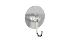 Wenko Static-Loc Nickelhaken Wandhaken Edelstahl Optik 4er Set
