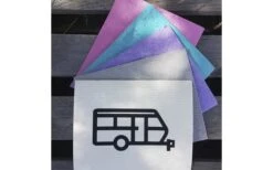 Pufz Schwedisches Geschirrtuch Wohnwagen Muster Türkis