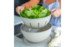 Koziol Sieb Palsby Abtropfsieb Nature Leaf Green -Campinggeschirr Zubehör Geschäft 590463 4297415 3