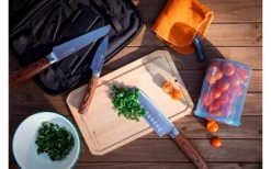 GSI Rakau Gourmet Messer Set Inklusive Schneidebrett Und Messerschärfer 7 Teilig -Campinggeschirr Zubehör Geschäft 659280 4582203