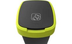 Rotho Twist Abfalleimer Mit Schwing- Und Klappdeckel 25 Liter Dunkelsilber