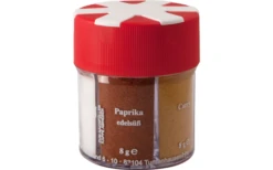 Basic Nature BasicNature Gewürzstreuer 6 In 1 Mit Salz / Pfeffer Weiß / Pfeffer Schwarz / Paprika / Curry / Knoblauch -Campinggeschirr Zubehör Geschäft 717878 4881134